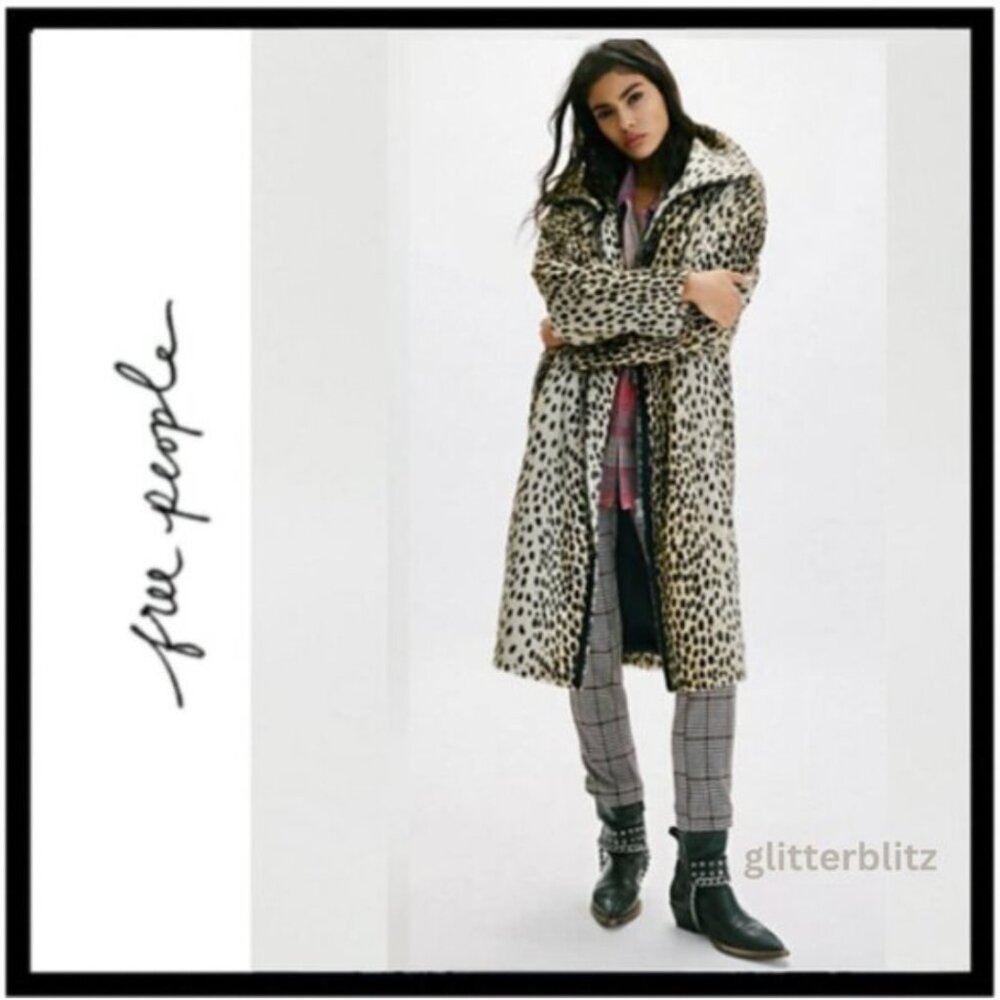 FREE PEOPLE Lana Leopard Duster ๐ Medium - Picture 3 of 15